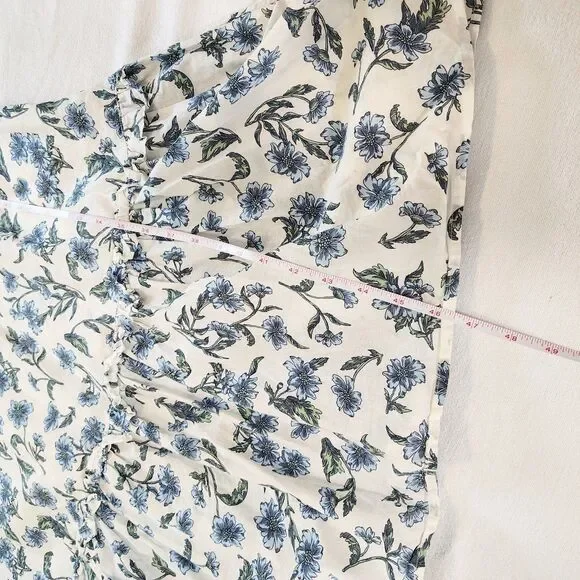 J.Crew Women's Floral Tiered Midi Dress Preppy Coastal Flowy Beachy Ruffles 10 - Picture 10 of 11